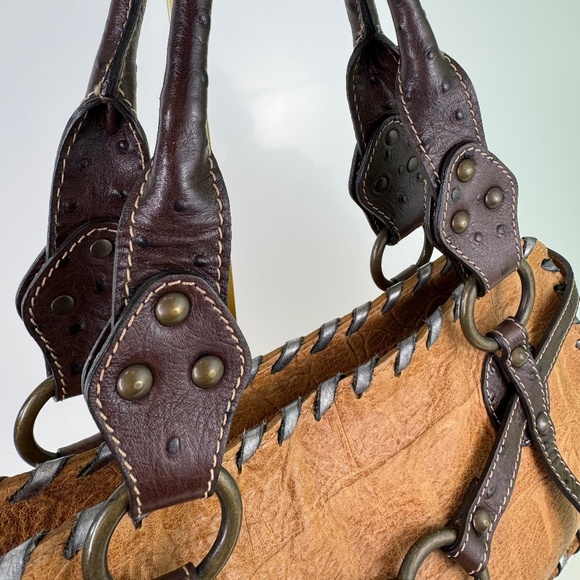 Vintage Kate Landry Firenze Leather Handbag – Made in Italy – Boho Chic Western - Picture 7 of 12